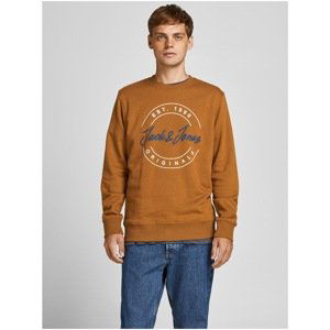 Brown Sweatshirt Jack & Jones Jerry - Men