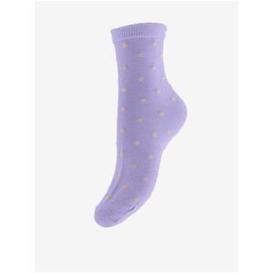 Purple Polka Dot Socks Pieces Diana - Women