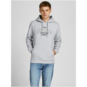 Light Grey Men's Hoodie Jack & Jones Surface - Men's