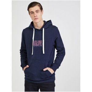 Jack & Jones Nostalgia Dark Blue Hoodie - Men