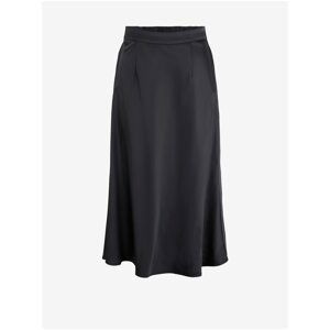 Black Midi Skirt Pieces Okina - Women