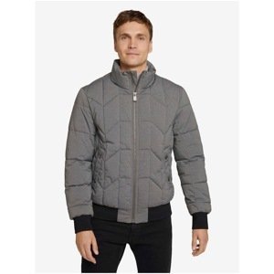 Grey Men's Quilted Winter Jacket Tom Tailor Quilted Blouson - Men