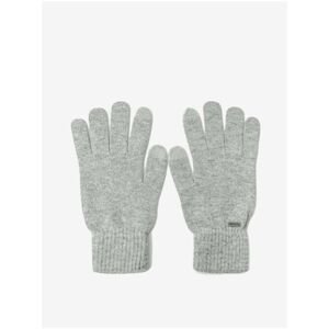 Light grey men's brindle gloves Tom Tailor - Men