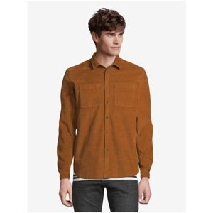 Brown Men's Ribbed Shirt Tom Tailor Denim - Men's