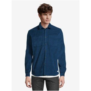 Dark Blue Men's Ribbed Shirt Tom Tailor Denim - Men's
