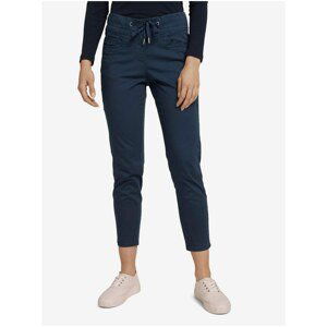 Dark Blue Women's Shortened Pants Tom Tailor - Women