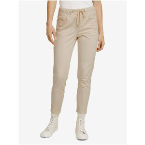 Beige Women's Shortened Pants Tom Tailor - Women