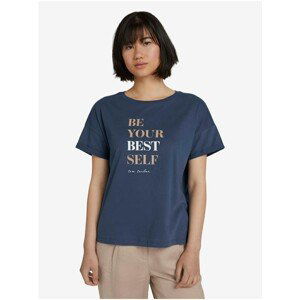 Dark Blue Women's T-Shirt Tom Tailor - Women