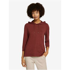 Tom Tailor Women's Burgundy Hood T-Shirt - Women