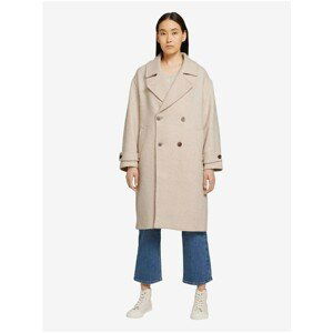 Beige Women's Coat Tom Tailor Loose - Women