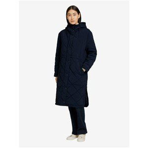 Dark Blue Women's Quilted Coat - Women