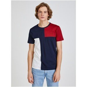 Red-White-Blue Men's T-Shirt Tommy Hilfiger Colorblock - Men