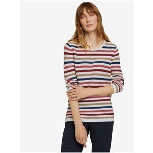 White Women's Striped Sweater Tom Tailor - Women