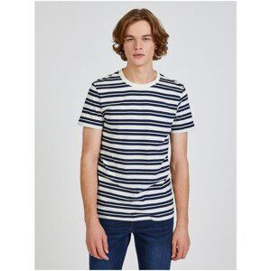 Blue-White Men's Striped T-Shirt Tom Tailor Denim - Men's