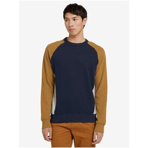 Brown-Blue Men's Sweatshirt Tom Tailor Denim - Men