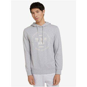 Grey Men's Sweatshirt Tom Tailor Denim Hoddy - Mens