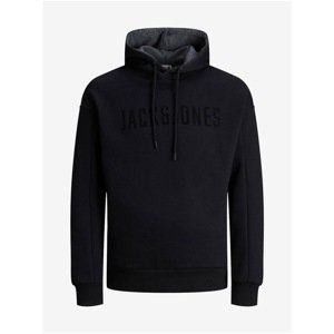 Jack & Jones Brice Black Hoodie - Mens