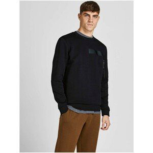 Black Men's Sweatshirt Jack & Jones Tape - Men's