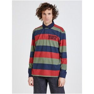Green-Blue-Red Men's Striped T-Shirt Tom Tailor - Men's