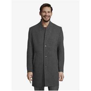 Dark Grey Men's Patterned Winter Coat Tom Tailor Denim - Men