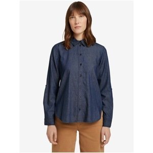 Dark Blue Women's Denim Shirt Tom Tailor - Women