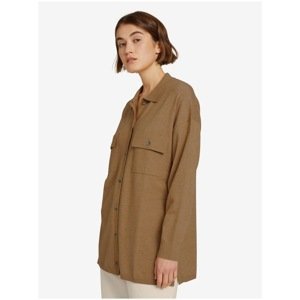 Brown Ladies Shirt Light Jacket Tom Tailor Denim - Women