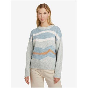 Light Blue Women's Patterned Sweater Tom Tailor Denim - Women