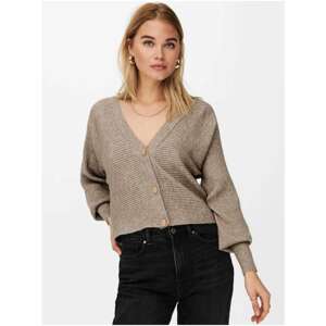 Beige Women's Ribbed Cardigan ONLY Lil Jan - Women