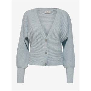 Light Blue Womens Ribbed Cardigan ONLY Lil Jan - Ladies