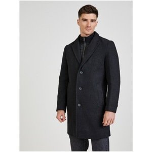 Dark Grey Men's Wool Coat Tom Tailor - Men's