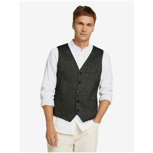 Black Men's Brindle Vest Tom Tailor - Men's