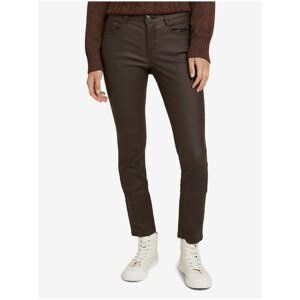 Tom Tailor Dark Brown Women's Skinny Fit Pants with Tom T Finish - Women