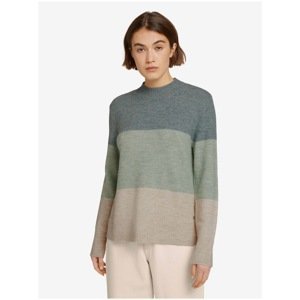 Beige-Green Women's Sweater Tom Tailor Denim - Women