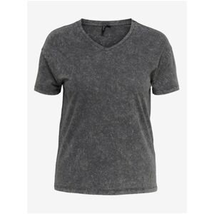 Dark grey annealed T-shirt ONLY CARMAKOMA Kava - Women