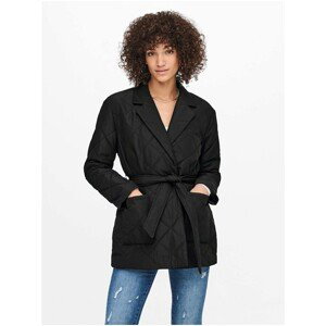 Black Quilted Jacket with Binding ONLY Trillion - Women