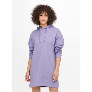 Purple Women's Hooded Sweatshirt Dress ONLY Dreamer - Women