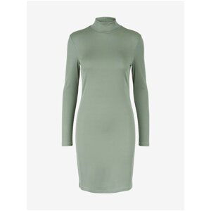 Light Green Sheath Dress with Stand-Up Collar Pieces New Tanno - Women