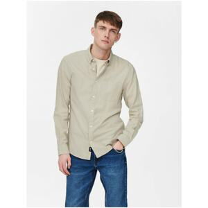 Beige Shirt ONLY & SONS Niko - Men