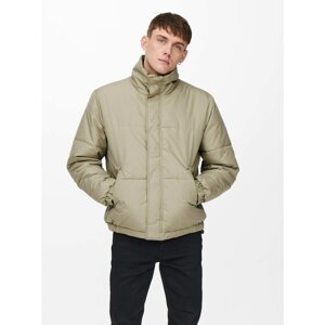 Beige quilted jacket ONLY & SONS Orion - Men