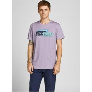 Light Purple Jack & Jones Brights T-Shirt - Men