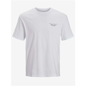 White Patterned T-Shirt Jack & Jones Comfort Photo - Men