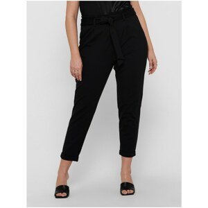 Black Shortened Trousers ONLY CARMAKOMA Goldtrash - Women