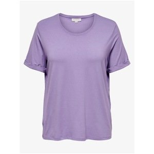 Light Purple T-Shirt ONLY CARMAKOMA Carma - Women