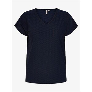 Dark blue T-Shirt ONLY CARMAKOMA Jalene - Women