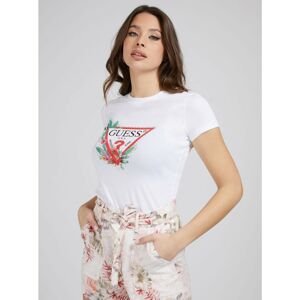 White Women's Patterned T-Shirt Guess - Women