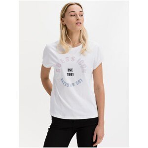 White Women's T-Shirt Guess Tonya - Women