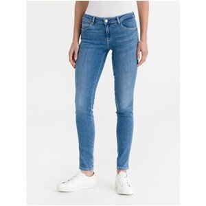 Blue Womens Skinny Jeans Guess Curve X - Women