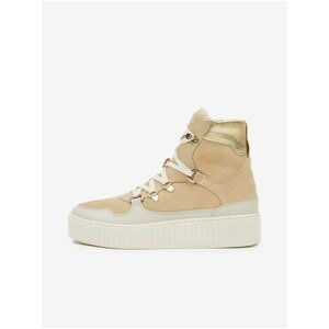 Women's Beige Ankle Suede Sneakers Tommy Hilfiger - Women