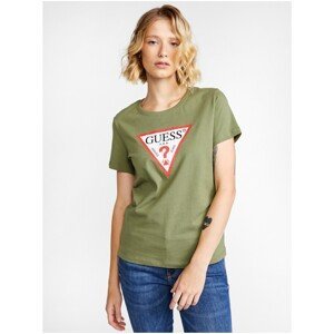 Green Women's T-shirt with print Guess Original - Women