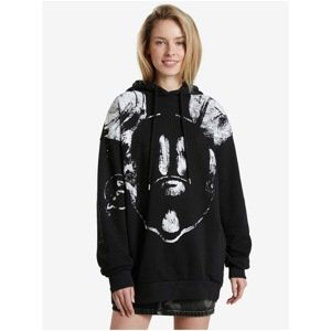 Black Women's Sweatshirt with Print Desigual Big Mickey - Women